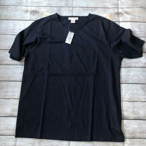Brooks Brothers Tee 100% Cotton Blk Medium NWT
